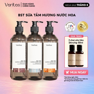 Sữa tắm hương nước hoa VERITES Body Wash Signature Collection, hỗ trợ làm sáng cấp ẩm