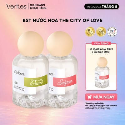 Bộ Sưu Tập 3 Hương Nước Hoa Nữ VERITES The City of Love EDP 20% 50ml