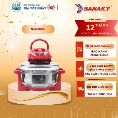 Lò nướng thủy tinh Sanaky VH-188D