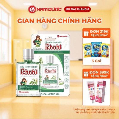 Dầu Khuynh Diệp Ích Nhi Nam Dược – Giúp Làm Ấm Da, Tránh Nhiễm Lạnh Cho Bé – Lọ 30ml