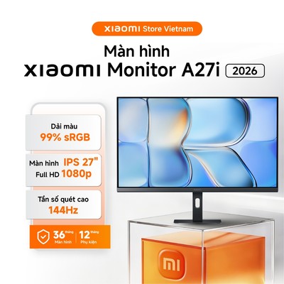 Xiaomi Màn hình Monitor A27i 2026 | Màn hình IPS 27", full HD 1080p | Dải màu 99% sRGB - BH 3 năm chính hãng