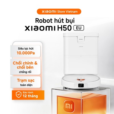 Xiaomi Robot hút bụi thông minh Robot Vacuum H50 EU | Trạm sạc toàn diện |  Siêu lực hút 10.000Pa - BH 1 năm chính hãng