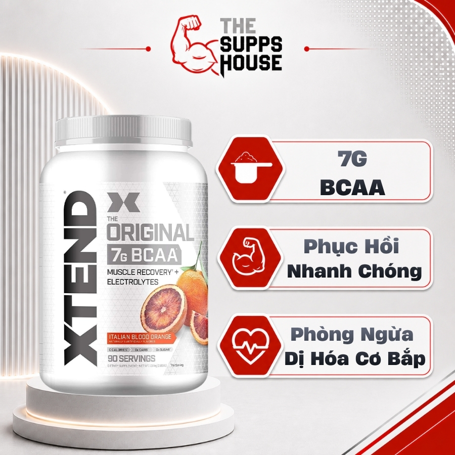 Xtend Scivation BCAA Original cải thiện thời gian phục hồi và tăng cơ