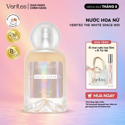 Nước Hoa Nữ Verites The White Space W01 Ngọt ngào, Nữ tính, Quyến rũ EDP 30% 50ml