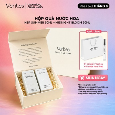Hộp Quà Tặng Nước Hoa Cao Cấp VERITES Fullsize Phong Cách Ngọt Ngào, Quyến Rũ, Tự Tin [TẶNG TÚI GIẤY]