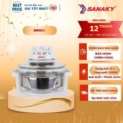 Lò nướng thủy tinh Sanaky VH-158T 15 lít