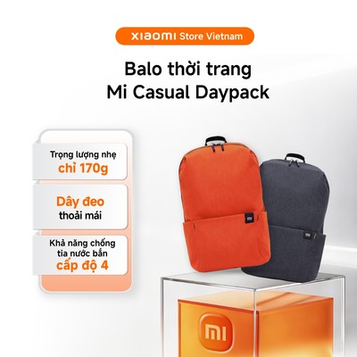 Xiaomi Balo thời trang Mi Casual Daypack | Trọng lượng nhẹ 170g | - Hàng chính hãng
