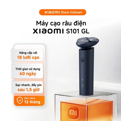 Xiaomi Máy cạo râu thông minh S101 GL | 18 lưỡi cạo | Đến 60 ngày - BH 1 năm chính hãng