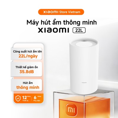 Xiaomi Máy hút ẩm thông minh Smart Dehumidifier | Công suất hút 22L/ngày | Điều khiển qua App - BH 1 năm chính hãng