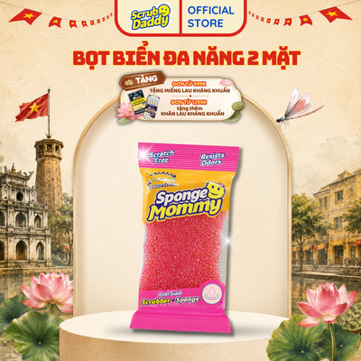 [Phiên Bản Essentials] Miếng cọ rửa và bọt biển Scrub Daddy Sponge Mommy mỏng hơn