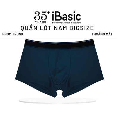 Quần lót nam iBasic phom trunk big size thun lạnh thoáng khí PANM142-BS