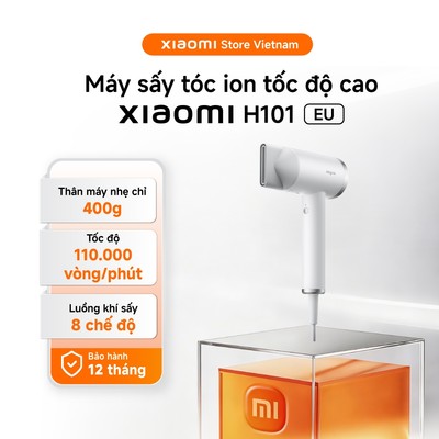 Xiaomi Máy sấy tóc ion tốc độ cao (EU) | 8 chế độ | Bộ tạo ion âm tích hợp - BH 1 năm chính hãng