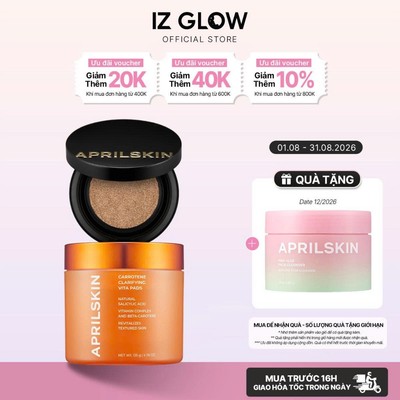 Combo Carrotene Pad & Magic Snow Cushion | Làm Sạch Da, Dưỡng Sáng & Cho Lớp Nền Mịn Đẹp Bền Màu