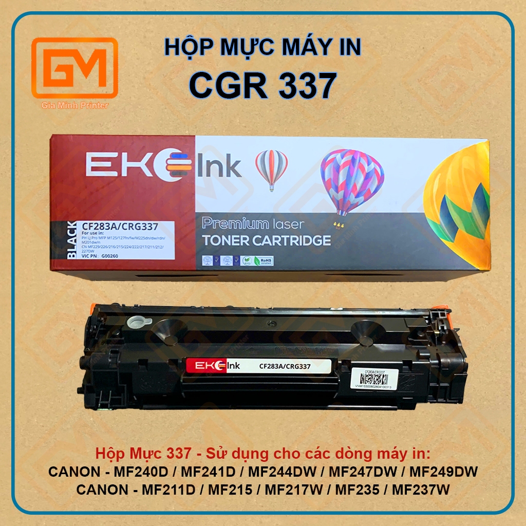 Hộp Mực Canon MF240, MF241D, MF244DW, MF247DW, MF249DW | Cartridge 337