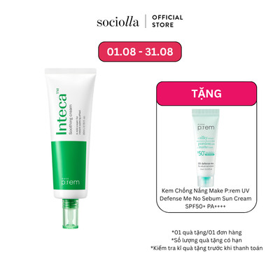 Kem Dưỡng Giúp Làm Dịu, Cấp Ẩm Chuyên Sâu Make P:rem Inteca Soothing Cream