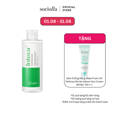 Toner Làm Dịu & Tẩy Da Chết Dịu Nhẹ Make P:rem Inteca Soothing Toner