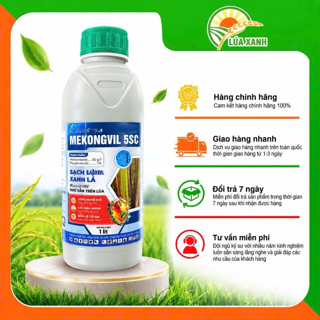 MEKONGVIL 5SC Hexaconazole 50g/L - Chai 1 Lít