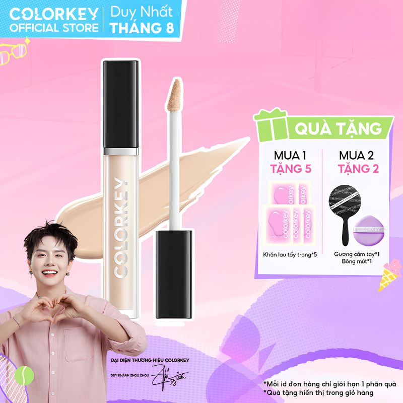 Kem Che Khuyết Điểm Colorkey 6ml - Chất Kem Mỏng Mịn, Che Phủ Tự Nhiên, Giúp Lớp Makeup Hoàn Hảo