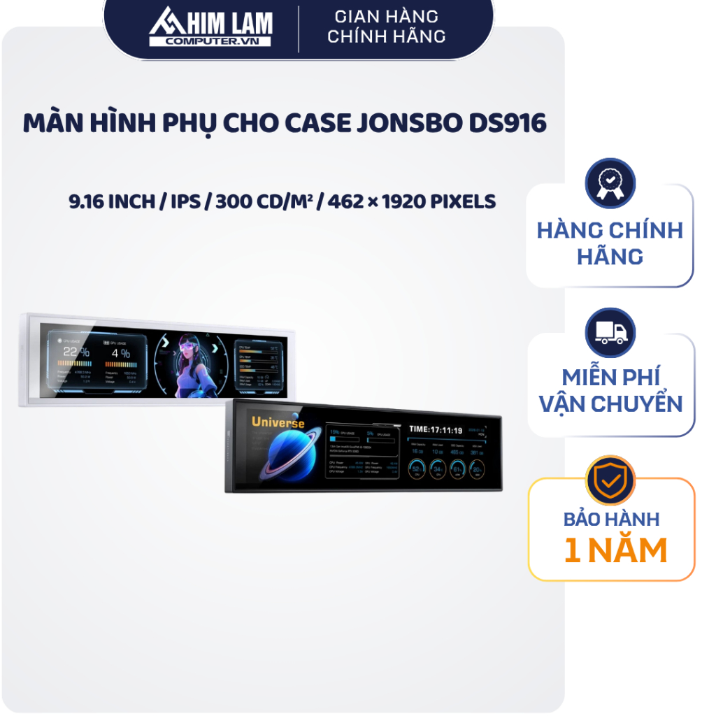 Phụ Kiện Màn Hình Phụ Cho Case Jonsbo DS916 Bảo Hành 12 Tháng Chính Hãng