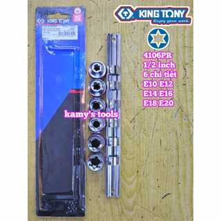 Bộ Tuýp E Kingtony 3106pr Và 4106pr (Bộ Tuýp Sao, Bộ Khẩu E)