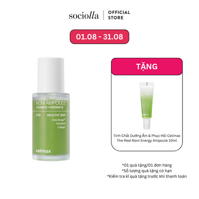 Tinh Chất Dưỡng Ẩm & Phục Hồi Celimax The Real Noni Energy Ampoule