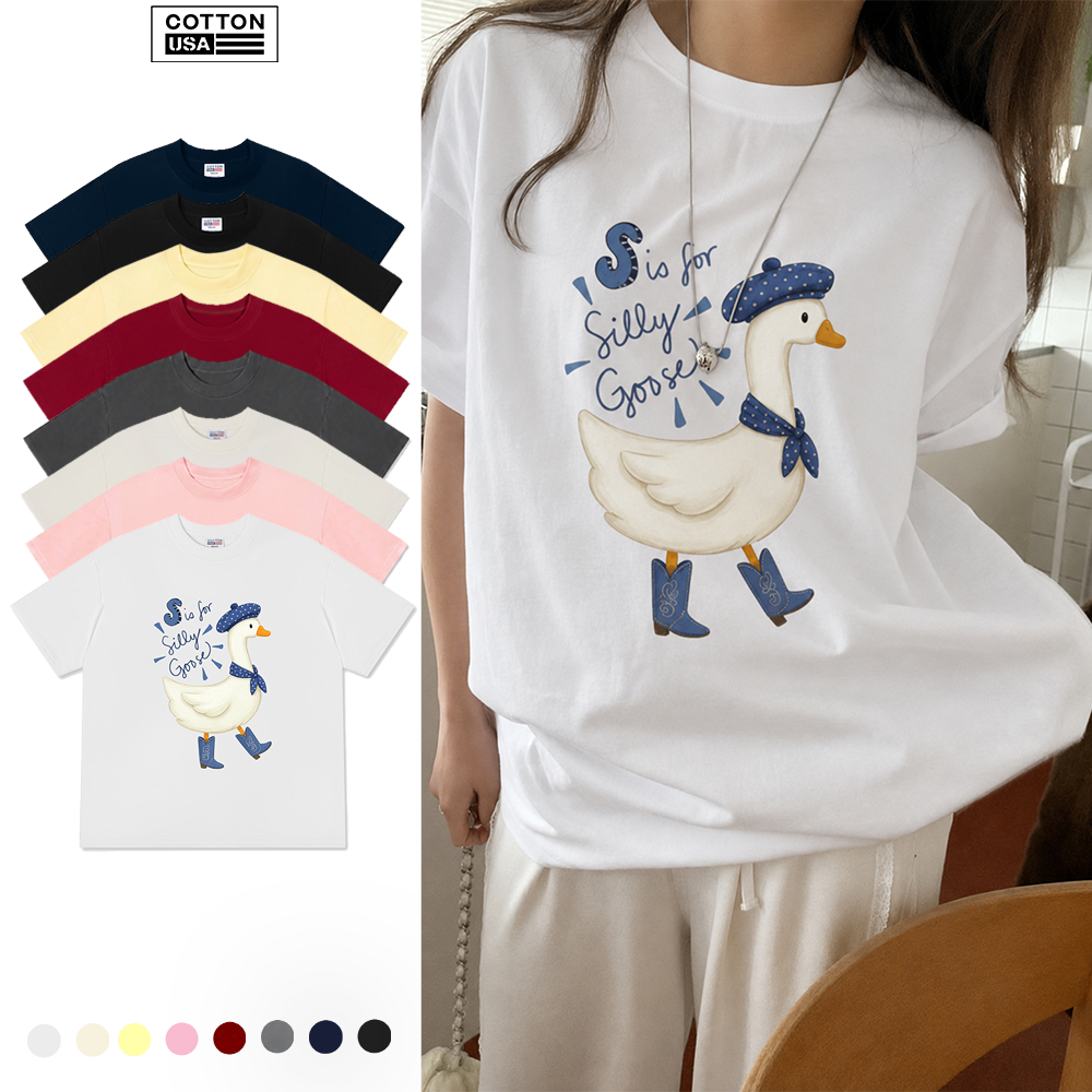 Áo Thun Relaxed Fit CottonUSA Vietnam "Farm Silly Goose" - PT0366PT