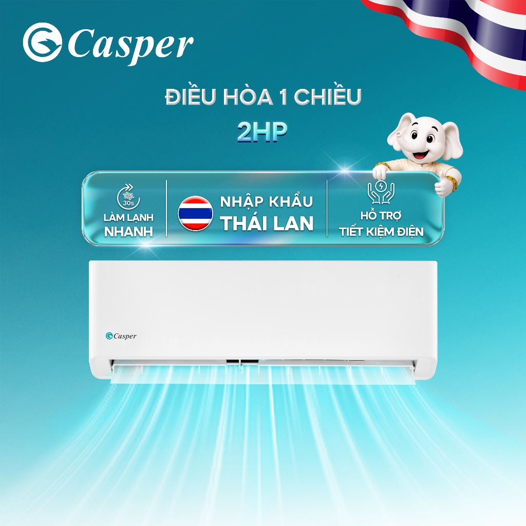 Máy lạnh Casper cơ (không Inverter) 1 chiều 2HP SC-18FB36A - Chính hãng - Bảo hành 3 năm