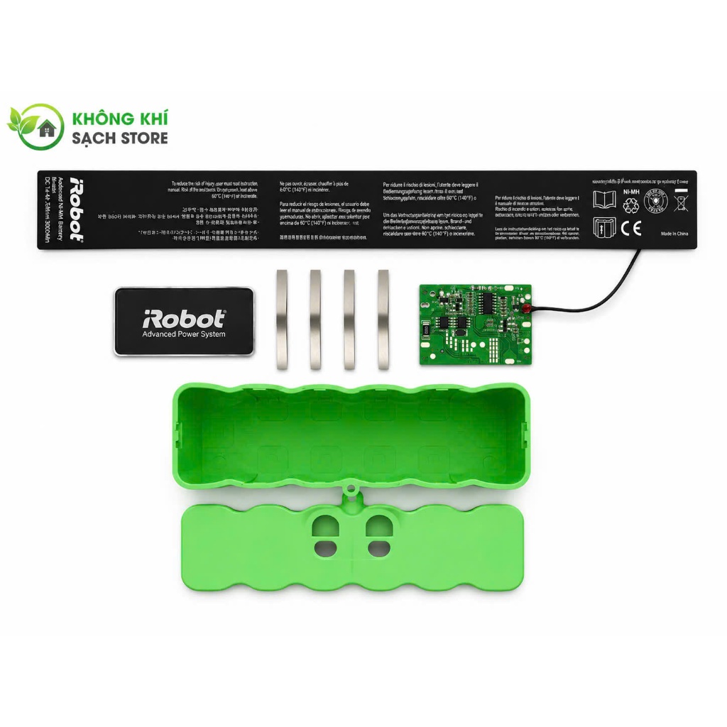 Vỏ Mạch Pin Robot Hút Bụi iRobot Roomba Series 500 600 700 800 900 Dạng Sóng Có Tem Vỏ Pin Thay Thế