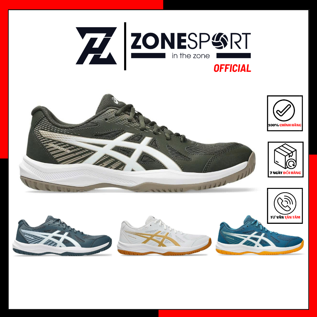 Giày Asics Upcourt 6 - Giày Bóng Chuyền, Cầu Lông, Tennis, Pickleball cổ thấp linh hoạt đa năng