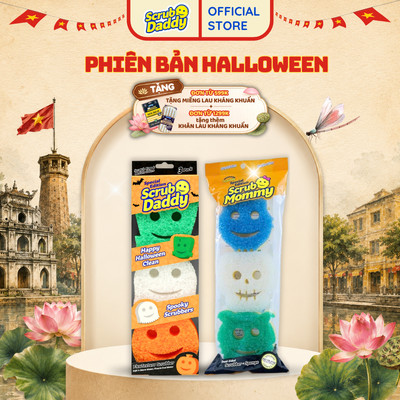 [Phiên Bản Halloween] Miếng rửa chén bọt biển Scrub Daddy - Scrub Mommy phiên bản đặc biệt