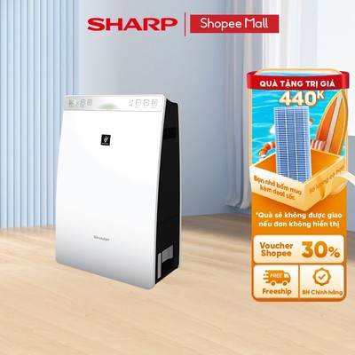 Máy Lọc Không Khí Tạo Ẩm Sharp INVERTER KC-F30EV-W Tiết Kiệm Điện - BH 12 Tháng