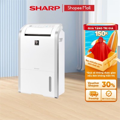 Máy tạo Plasmacluster ION và hút ẩm DW-D20A-W Sharp [Diện tích sử dụng phù hợp: 50m2] - BH 12 tháng