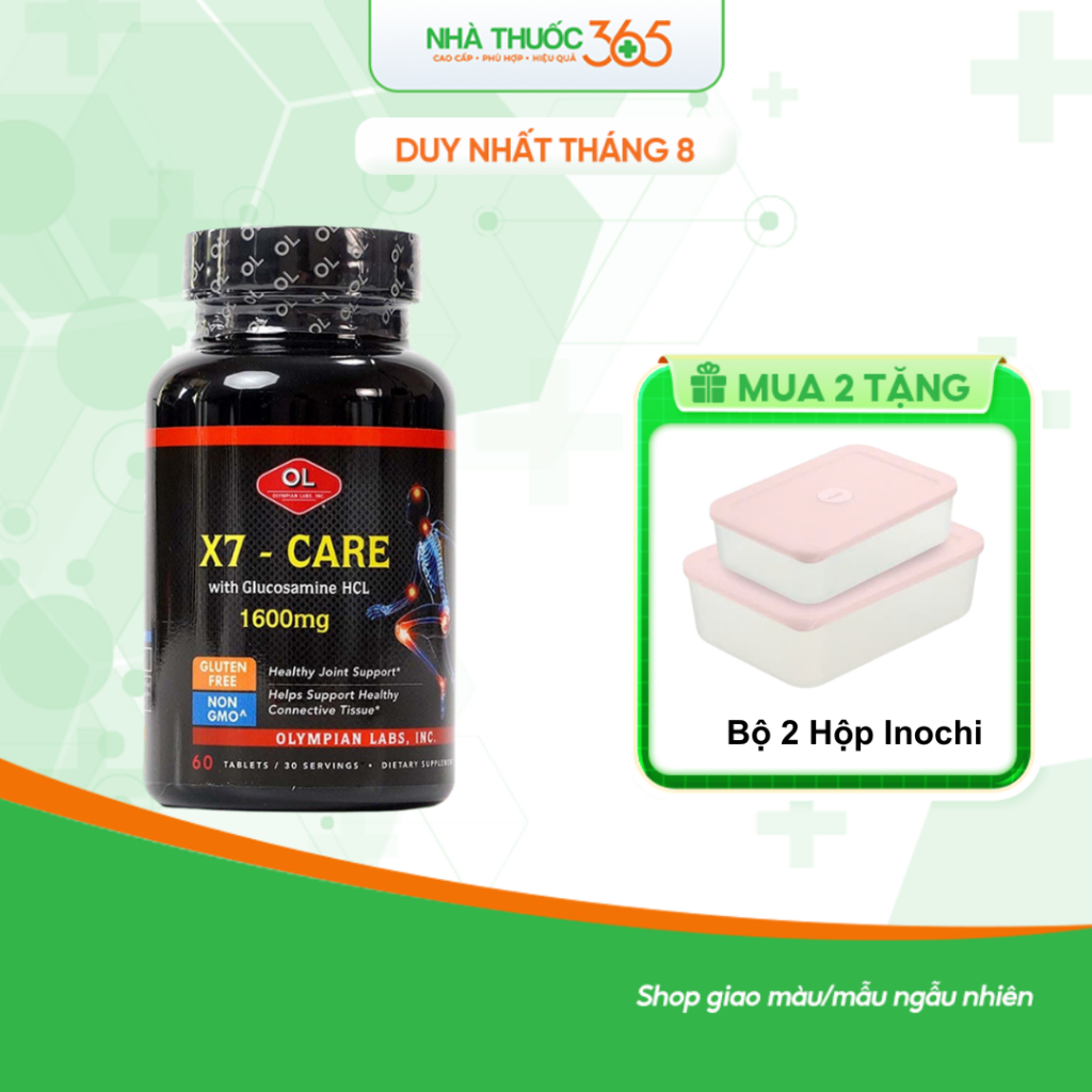 Viên Uống Olympian Labs X7- Care Chăm Sóc Sức Khỏe Xương Khớp, Đĩa Đệm - Hộp 60 viên