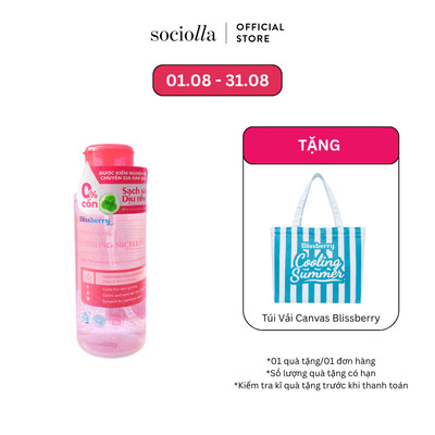 Nước Tẩy Trang Sạch Sâu Dịu Nhẹ Blissberry Glowy Skin Cooling Micellar Water