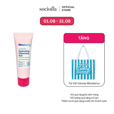 Sữa Rửa Mặt Cấp Ẩm Sáng Da Blissberry Glowy Skin Hydrating Cleansing Gel (Hồng)