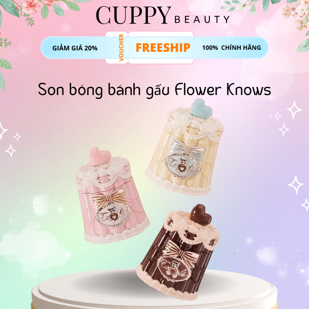 Son bóng Gấu Ngọt Flower Knows - Flower Knows The Sweetie Bear