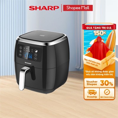 Nồi chiên Không dầu KF-AF68EPV-BK [Dung tích 6.8L, Điều khiển cảm ứng thông minh, 8 chức năng nấu]