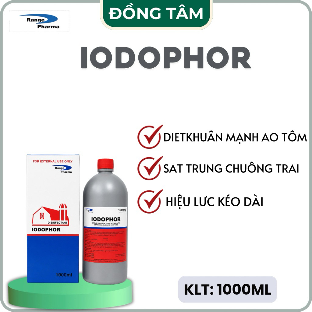 Iodophor – dung dịch hỗ trợ vệ sinh chuồng trại