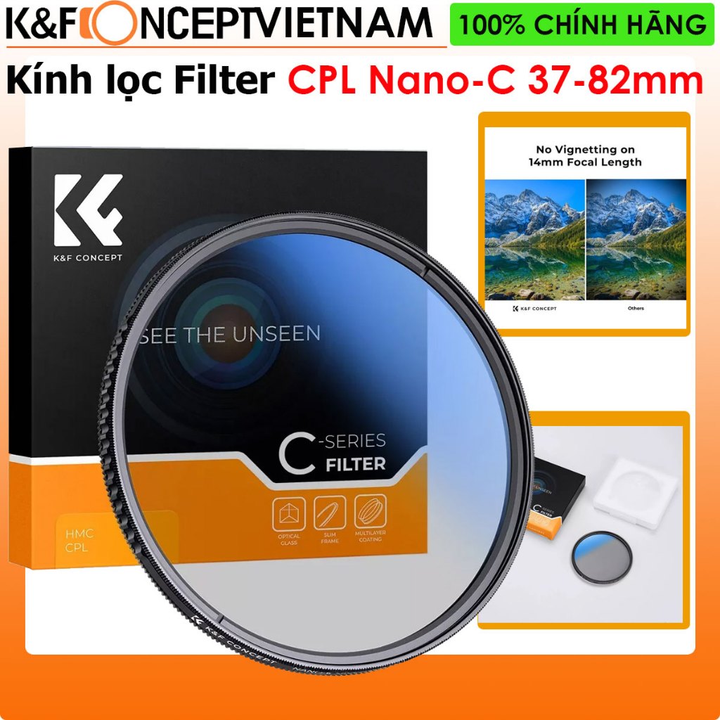 Kính lọc Phân cực Filter K&F Concept Nano-C CPL