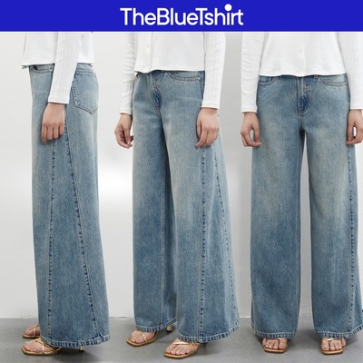 TheBlueTshirt - Quần jeans phom quần dài ống rộng, phom A cho nữ - Girlfriend Wide Leg Jeans - Women