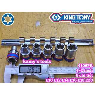 Bộ Tuýp E Kingtony 3106pr Và 4106pr (Bộ Tuýp Sao, Bộ Khẩu E)