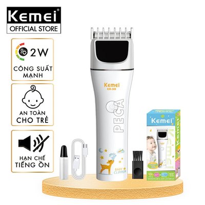 Tông đơ cắt tóc trẻ em Kemei KM-569 công suất mạnh 2W có thể dùng được cho trẻ sơ sinh - Hàng chính hãng