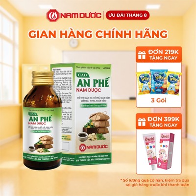 Cao An Phế Nam Dược - TPBVSK Hỗ Trợ Bổ Phế, Giảm Ho, Đờm, Rát Họng, Khản Tiếng - Chai 110ml