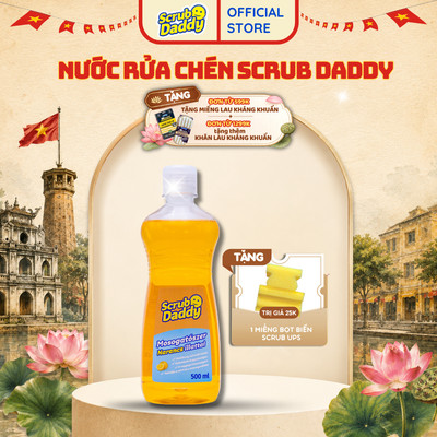 [Mua 1 Tặng 1] Nước rửa chén Wonder Wash-up 500 ml, Hương cam tự nhiên đánh sạch mọi vết bẩn, dầu mỡ