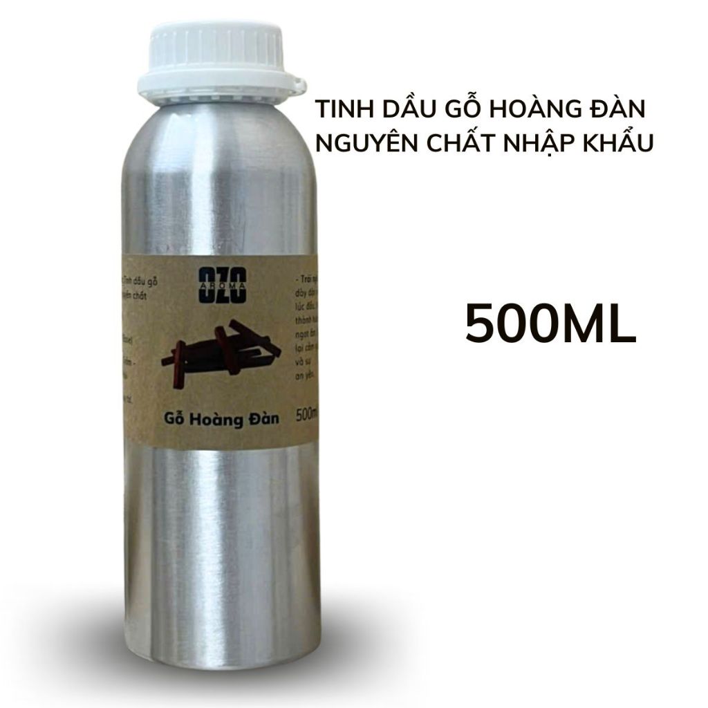 Tinh Dầu Gỗ Hoàng Đàn 500ml - Ozo Aroma - Nguyên Chất Nhập Khẩu - Thơm Nồng Đậm