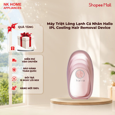 Máy Triệt Lông Lạnh Cá Nhân Halio IPL Cooling Hair Removal Device - Bảo hành chính hãng 24 tháng