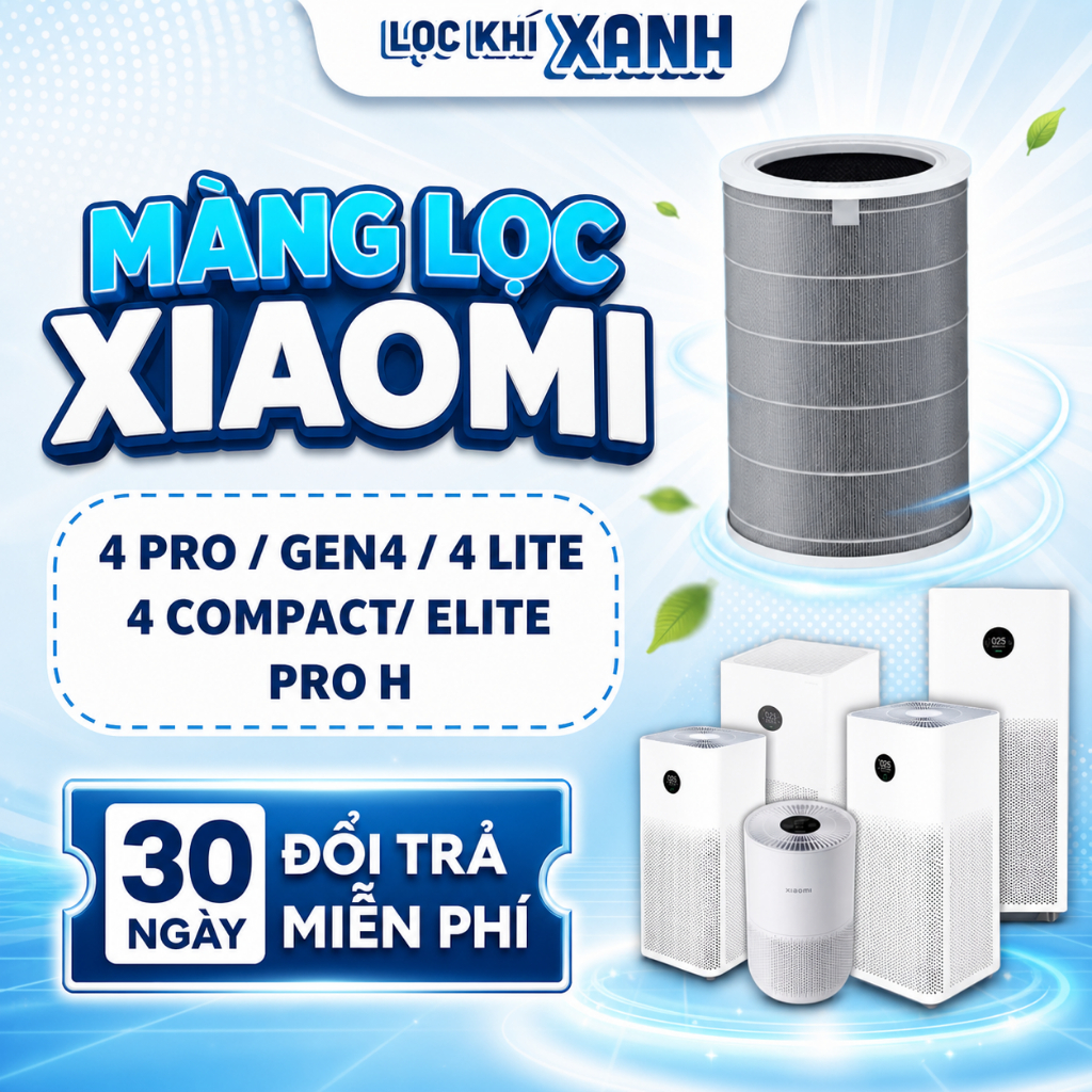 Màng lọc LocKhiXanh® dành cho máy Air Purifier 4 Lite / AC-M17-SC / BHR5274GL - màng HEPA H11, lọc b