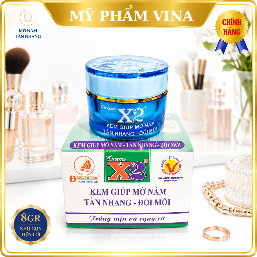 KEM X2 ĐĂNG DƯƠNG - KEM X2 NÁM TÀN NHANG ĐỒI MỒI 8GR