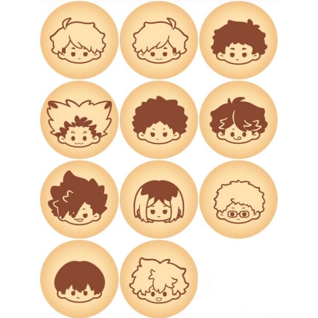 [ Túi nhân phẩm hint Haikyuu ] sẵn hỏa tốc hcm badge 58mm hint như trong hình .