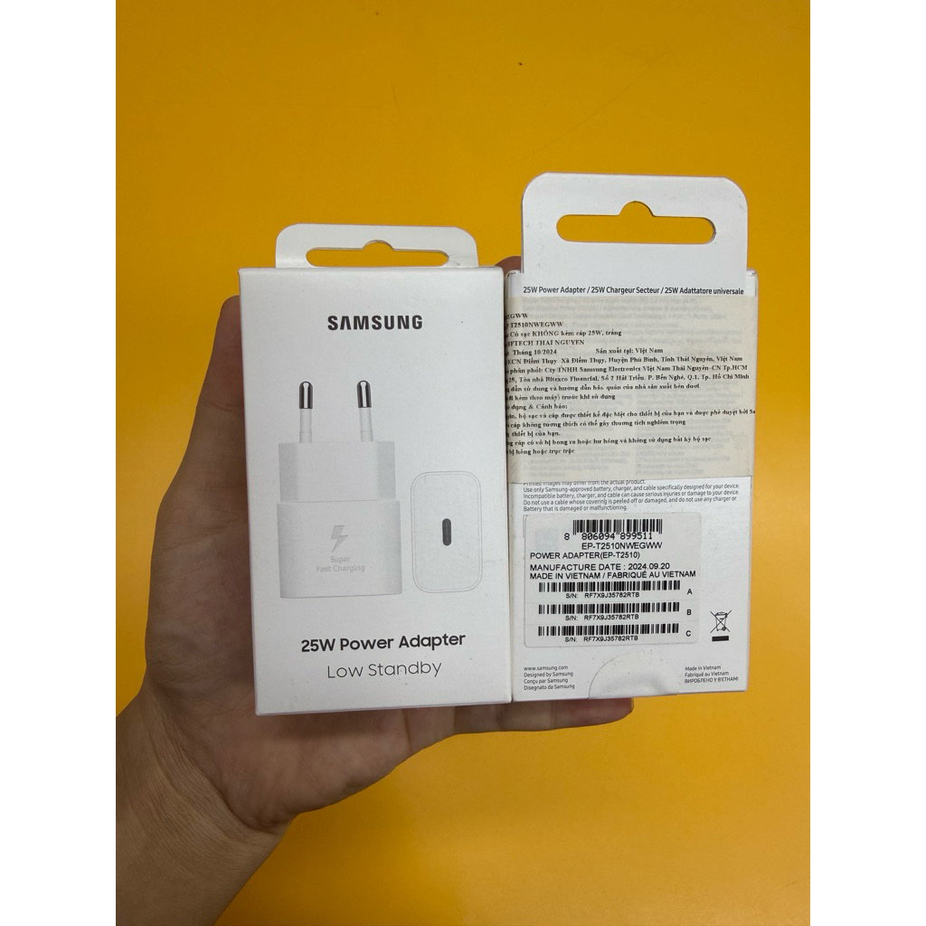 Sạc nhanh Samsung chính hãng 25w
